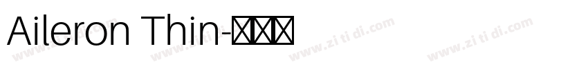 Aileron Thin字体转换